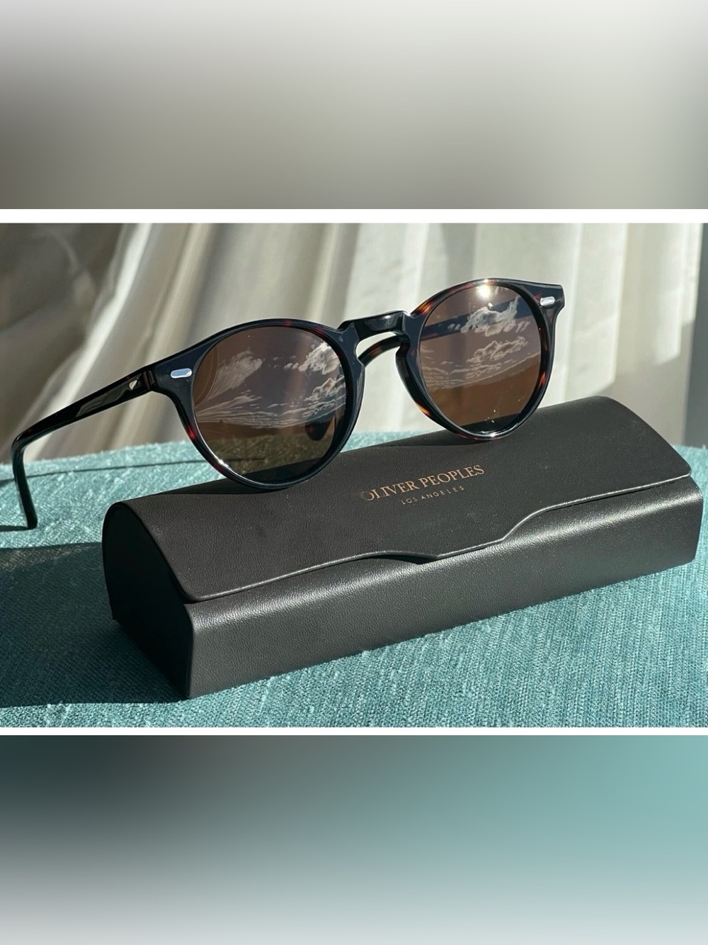 Oliver Peoples tortoise OV5186 Gregory Peck size 47